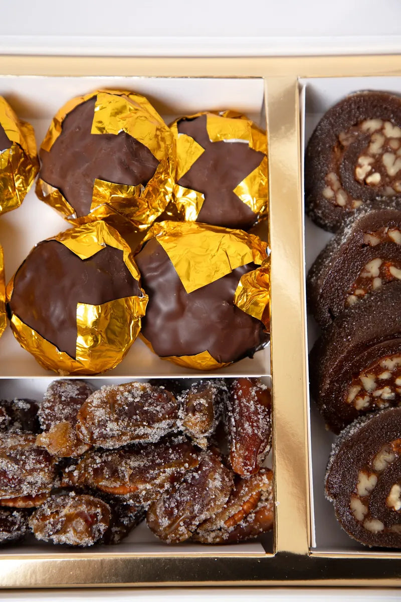 Tortugones, rollos de guayaba y nueces confitadas de Kokosnuss